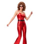 Disco show girl rouge ensemble femme taille S