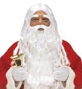 Set pere noël luxe perruque avec barbe et sourcils