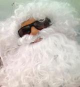 Perruque avec barbe et moustaches père noël