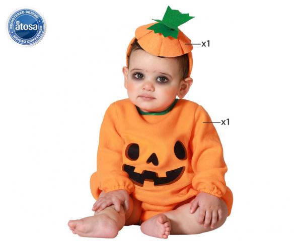 Déguisement enfant Combinaison citrouille 2/3 ans chez CASH-FETES.FR à