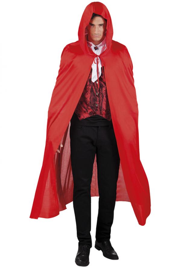 Cape rouge avec capuche 180 cm chez CASH-FETES.FR ?� Montpellier-Lattes, sp?�cialiste du d?�guisement
