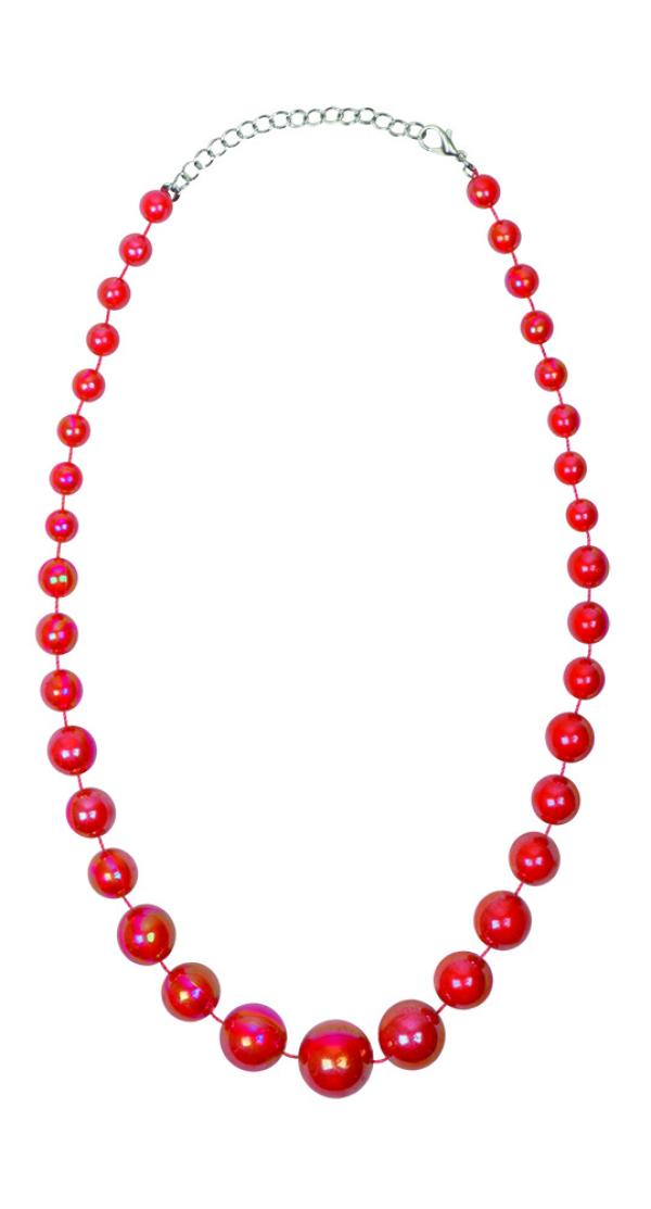 Collier Avec Perles Rouges Collier perles rouge femme Marge chez CASH-FETES.FR à Montpellier ...