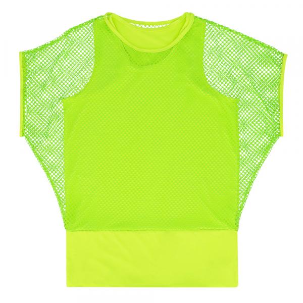 Costume Années 80-90 Femme - Kit T-shirt Fluorescent, Débardeur Et Jambières En Maille Pour Fête Thématique, Carnaval Ou Aérobic