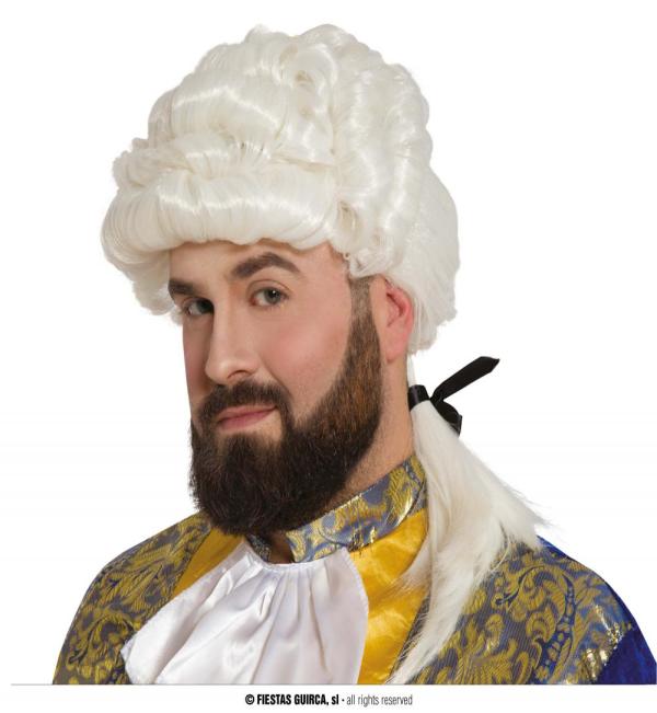 Perruque Marquis Gris Ondulé – Idéale Pour Déguisements Baroque, Carnaval & Halloween