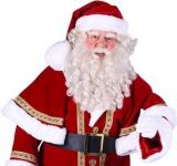 Père Noël luxe avec cape en velours taille M