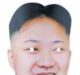 Masque carton Kim Jong Un