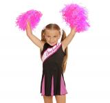 Cheerleader noire rose 8/10 ans
