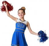 Cheerleader enfant bleue taille 10/12 ans
