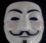 Lot de 50 masques V pour Vendetta blanc