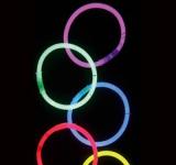 100 bracelets lumineux fluo multicolores