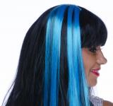 Paire d'extensions cheveux turquoise