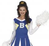 Cheerleader pompom girl bleue taille S