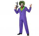 Joker bouffon assassin violet taille M/L