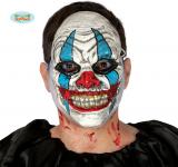 Masque de clown PVC couleur
