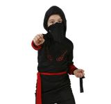 Ninja noir/rouge 7/8 ans