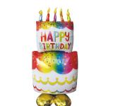 Ballon mylar Happy Birthday Cake 90cm