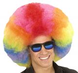 Méga perruque clown multicolore
