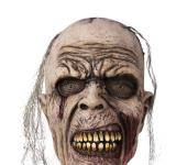 Masque latex zombie avec cheveux