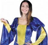 Robe médiévale bleue et or taille M/L