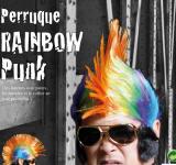 Perruque punk crete multicolore