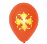 10 ballons drapeau Occitan