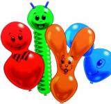 6 ballons figurines 100% latex
