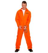 Prisonnier Bagnard américain orange + menottes taille XL
