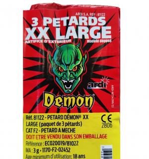 1 paquet de 3 pétards Demon XX Large