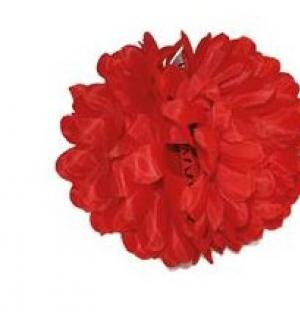 Grosse fleur espagnole rouge pour cheveux