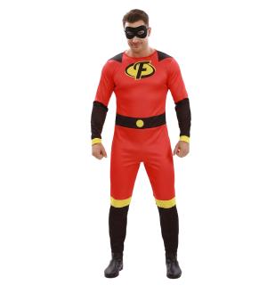 Super-héros famille indestructible rouge pour homme taille S