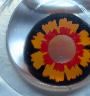 Paire de lentilles cosmétiques 1 semaine VAMPIRE hebdomadaire