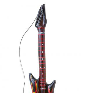 Guitare gonflable flammes 107cm