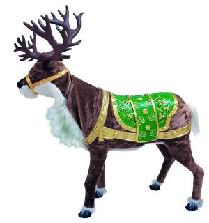 Animatronic Renne de Noël marron avec bois 130cm