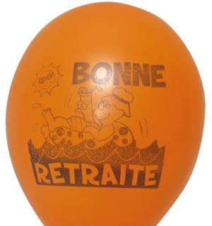 Paquet de 10 ballons retraite h/f