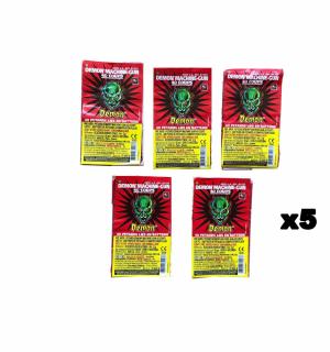 5 paquets pétards mitraillettes 40 coups