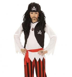 Pirate noir rouge 5/7 ans