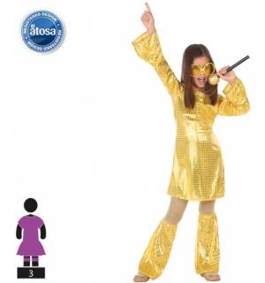 Robe disco or 5/6 ans