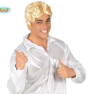 Tee shirt disco brillant argent taille L