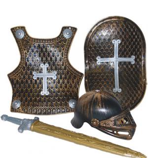 Set chevalier enfant bronze