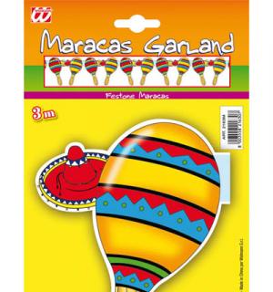 Guirlande maracas 3 mètres