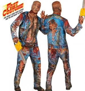 Déguisement effet réaliste zombie imprimé Fast Costume intégral taille XXL
