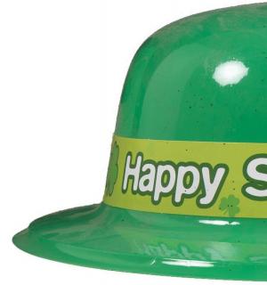 Chapeau melon plastique St Patrick