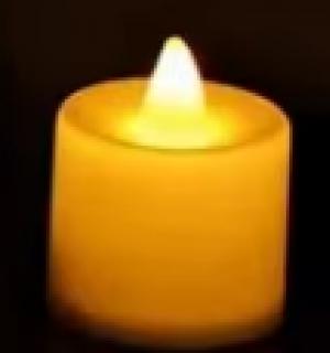 1 bougie LED format bougie chauffe-plat