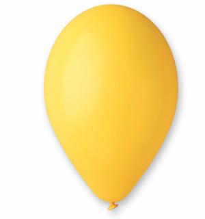 100 ballons latex 28cm jaune