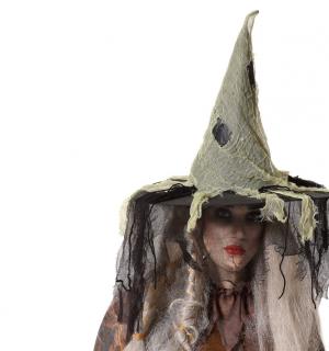 Chapeau sorcière avec voile