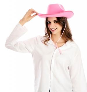 chapeau cowboy rose