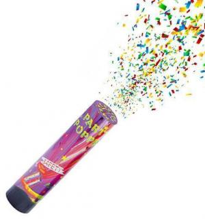 Party popper canon confettis à ressort