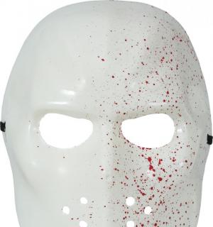 Masque plastique hockey ensanglanté