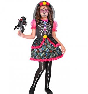 Robe fille jour des morts taille 8/10 ans