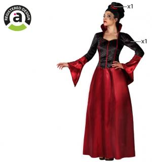 Vampiresse rouge satin et velours taille XL